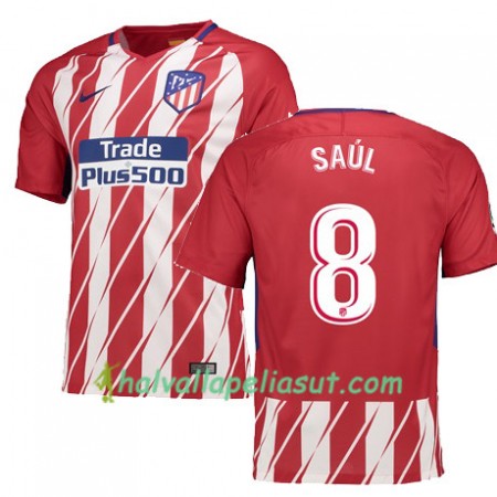 Jalkapallo Pelipaidat Atlético Madrid SAUL 8 Kotipaita 2017-2018 Lyhythihainen