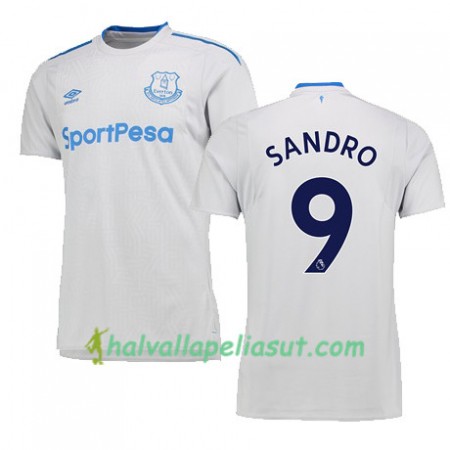 Jalkapallo Pelipaidat Everton SANDRO Vieraspaita 2017-2018 Lyhythihainen