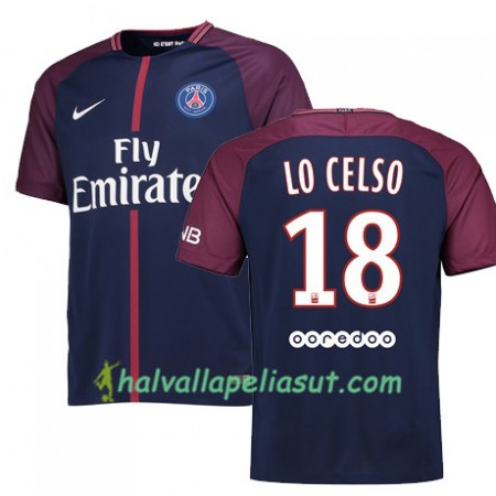 Jalkapallo Pelipaidat Paris SG Giovani Lo Celso 18 Kotipaita 2017-2018 Lyhythihainen