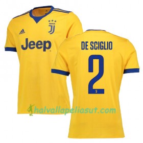 Jalkapallo Pelipaidat Juventus DE SCIGLIO 2 Vieraspaita 2017-2018 Lyhythihainen