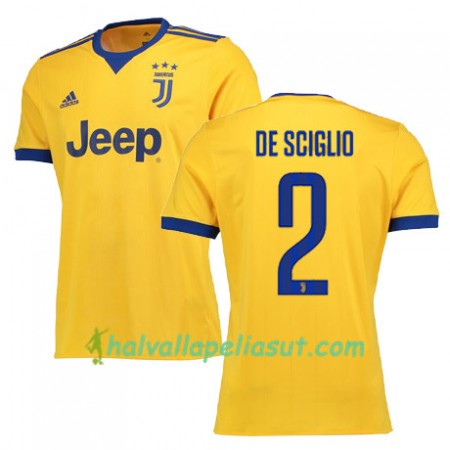 Jalkapallo Pelipaidat Juventus DE SCIGLIO 2 Vieraspaita 2017-2018 Lyhythihainen