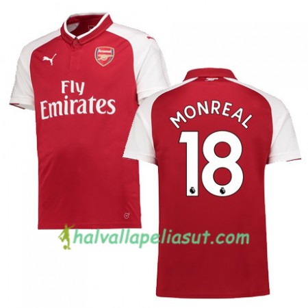 Jalkapallo Pelipaidat Arsenal MONREAL 18 Kotipaita 2017-2018 Lyhythihainen