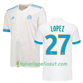 Jalkapallo Pelipaidat Olympique de Marseille MAXIME LOPEZ 27 Kotipaita 2017-2018 Lyhythihainen