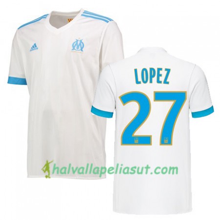 Jalkapallo Pelipaidat Olympique de Marseille MAXIME LOPEZ 27 Kotipaita 2017-2018 Lyhythihainen