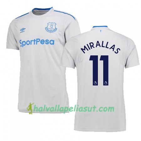 Jalkapallo Pelipaidat Everton MIRALLAS Vieraspaita 2017-2018 Lyhythihainen