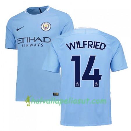 Jalkapallo Pelipaidat Manchester City WILFRIED 14 Kotipaita 2017-2018 Lyhythihainen