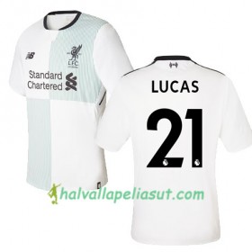 Jalkapallo Pelipaidat Liverpool LUCAS 21 Vieraspaita 2017-2018 Lyhythihainen