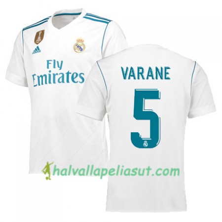 Jalkapallo Pelipaidat Real Madrid VARANE 5 Kotipaita 2017-2018 Lyhythihainen