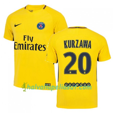 Jalkapallo Pelipaidat Paris SG LAYVIN KURZAWA 20 Vieraspaita 2017-2018 Lyhythihainen