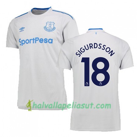 Jalkapallo Pelipaidat Everton SIGURDSSON Vieraspaita 2017-2018 Lyhythihainen