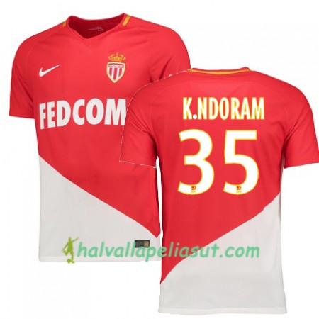 Jalkapallo Pelipaidat AS Monaco KEVIN N DORAM 35 Kotipaita 2017-2018 Lyhythihainen