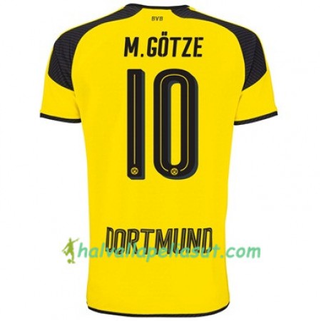 Jalkapallo Pelipaidat Borussia Dortmund M GOTZE 10 3 Paita 2017-2018 Lyhythihainen