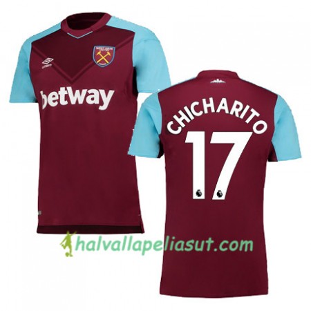 Jalkapallo Pelipaidat West Ham United CHICHARITO Kotipaita 2017-2018 Lyhythihainen