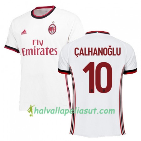 Jalkapallo Pelipaidat AC Milan CALHANOGLU 10 Vieraspaita 2017-2018 Lyhythihainen