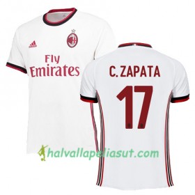 Jalkapallo Pelipaidat AC Milan ZAPATA 17 Vieraspaita 2017-2018 Lyhythihainen