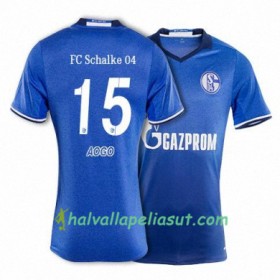 Jalkapallo Pelipaidat FC Schalke 04 AOGO 15 Kotipaita 2017-2018 Lyhythihainen