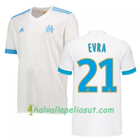 Jalkapallo Pelipaidat Olympique de Marseille Patrice Evra 21 Kotipaita 2017-2018 Lyhythihainen