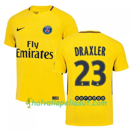 Jalkapallo Pelipaidat Paris SG Julian Draxler 23 Vieraspaita 2017-2018 Lyhythihainen