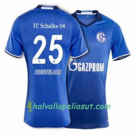 Jalkapallo Pelipaidat FC Schalke 04 HUNTELAAR 25 Kotipaita 2017-2018 Lyhythihainen