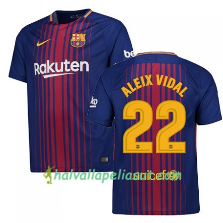 Jalkapallo Pelipaidat FC Barcelona Aleix Vidal 22 Kotipaita 2017-2018 Lyhythihainen