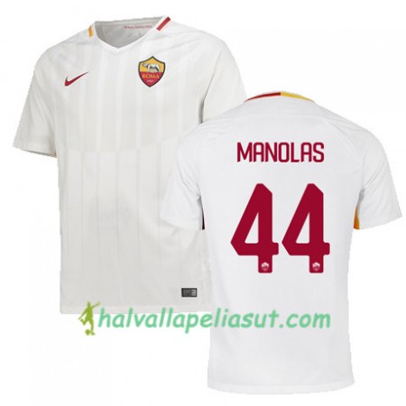 Jalkapallo Pelipaidat AS Roma MANOLAS 44 Vieraspaita 2017-2018 Lyhythihainen
