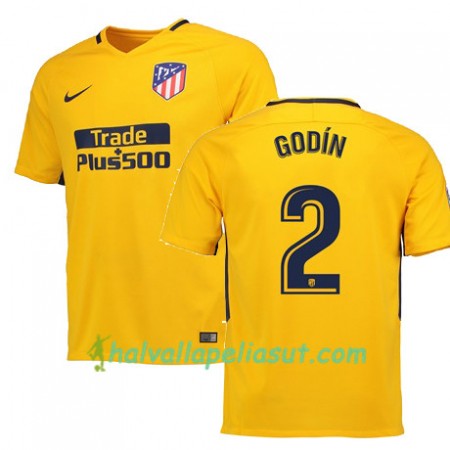 Jalkapallo Pelipaidat Atlético Madrid GODIN 2 Vieraspaita 2017-2018 Lyhythihainen