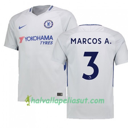 Jalkapallo Pelipaidat Chelsea MARCOS A 3 Vieraspaita 2017-2018 Lyhythihainen