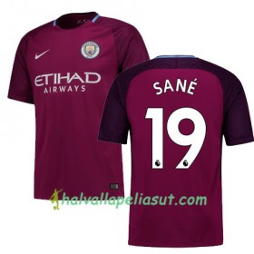 Jalkapallo Pelipaidat Manchester City SANE 19 Vieraspaita 2017-2018 Lyhythihainen