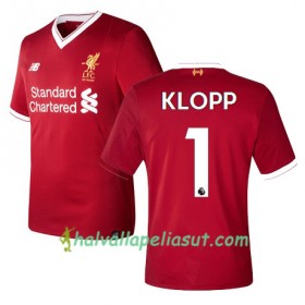 Jalkapallo Pelipaidat Liverpool KLOPP 1 Kotipaita 2017-2018 Lyhythihainen