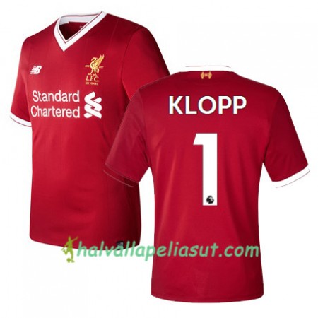Jalkapallo Pelipaidat Liverpool KLOPP 1 Kotipaita 2017-2018 Lyhythihainen