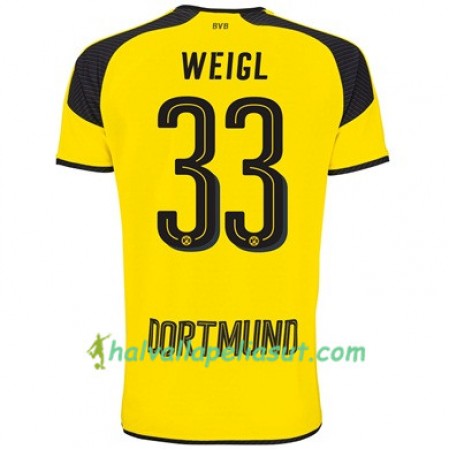 Jalkapallo Pelipaidat Borussia Dortmund WEIGL 33 3 Paita 2017-2018 Lyhythihainen
