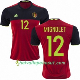 Jalkapallo Pelipaidat Belgia SIMON MIGNOLET Kotipaita Euro 2016