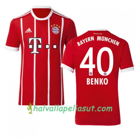Jalkapallo Pelipaidat FC Bayern München BENKO 40 Kotipaita 2017-2018 Lyhythihainen