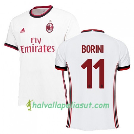 Jalkapallo Pelipaidat AC Milan BORINI 11 Vieraspaita 2017-2018 Lyhythihainen