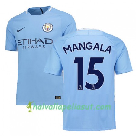Jalkapallo Pelipaidat Manchester City MANGALA 15 Kotipaita 2017-2018 Lyhythihainen