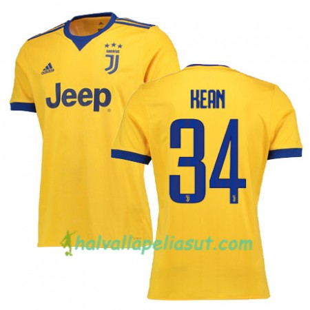 Jalkapallo Pelipaidat Juventus KEAN 34 Vieraspaita 2017-2018 Lyhythihainen