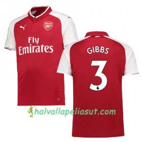 Jalkapallo Pelipaidat Arsenal GIBBS 3 Kotipaita 2017-2018 Lyhythihainen