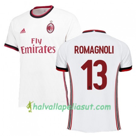 Jalkapallo Pelipaidat AC Milan AS RomaGNOLI 13 Vieraspaita 2017-2018 Lyhythihainen