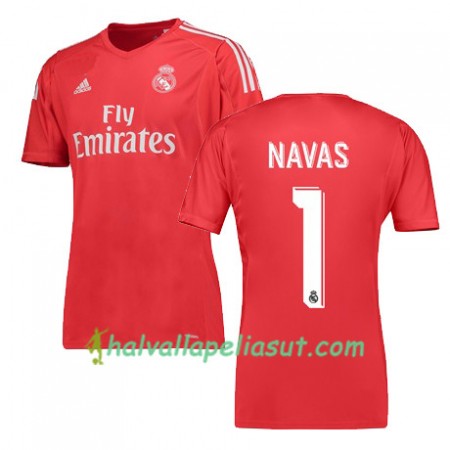 Jalkapallo Pelipaidat Real Madrid NAVAS 1 Vieraspaita 2017-2018 Lyhythihainen