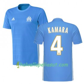 Jalkapallo Pelipaidat Olympique de Marseille KAMARA 4 Vieraspaita 2017-2018 Lyhythihainen