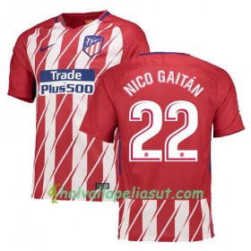 Jalkapallo Pelipaidat Atlético Madrid NICO GAITAN 22 Kotipaita 2017-2018 Lyhythihainen