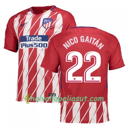 Jalkapallo Pelipaidat Atlético Madrid NICO GAITAN 22 Kotipaita 2017-2018 Lyhythihainen