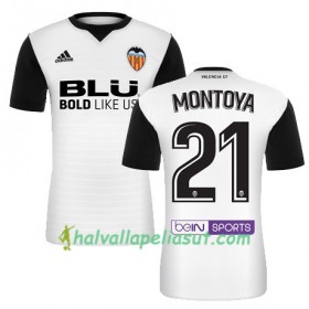 Jalkapallo Pelipaidat Valencia CF MONTOYA Kotipaita 2017-2018 Lyhythihainen