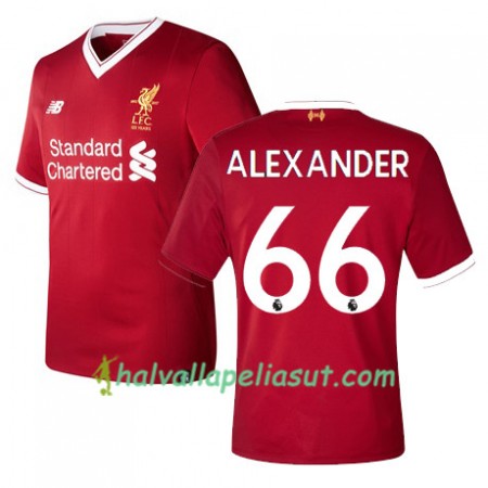 Jalkapallo Pelipaidat Liverpool Alexander 66 Kotipaita 2017-2018 Lyhythihainen