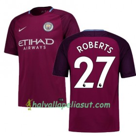 Jalkapallo Pelipaidat Manchester City Roberts 27 Vieraspaita 2017-2018 Lyhythihainen