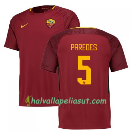 Jalkapallo Pelipaidat AS Roma PAREDES 5 Kotipaita 2017-2018 Lyhythihainen