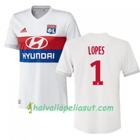 Jalkapallo Pelipaidat Olympique Lyonnais ANTHONY LOPES 1 Kotipaita 2017-2018 Lyhythihainen
