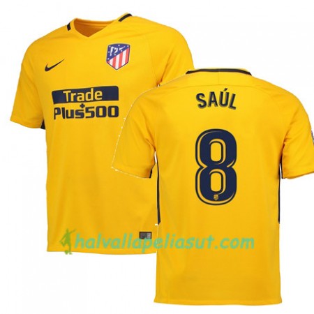 Jalkapallo Pelipaidat Atlético Madrid SAUL 8 Vieraspaita 2017-2018 Lyhythihainen