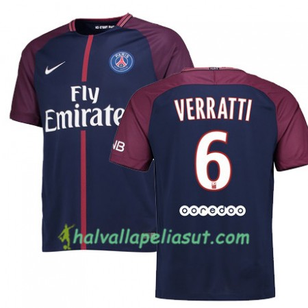 Jalkapallo Pelipaidat Paris SG MARCO VERRATTI 6 Kotipaita 2017-2018 Lyhythihainen