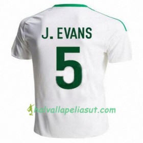 Jalkapallo Pelipaidat Pohjois-Irlanti JONNY EVANS Vieraspaita 2016/17 Lyhythihainen